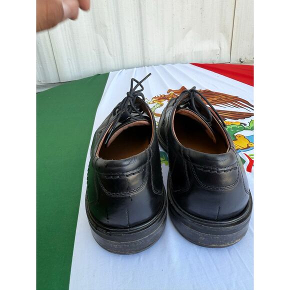ECCO Men’s Black Leather Dress Shoes Size 44 EU (10–10.5 US) Oxford Comfort